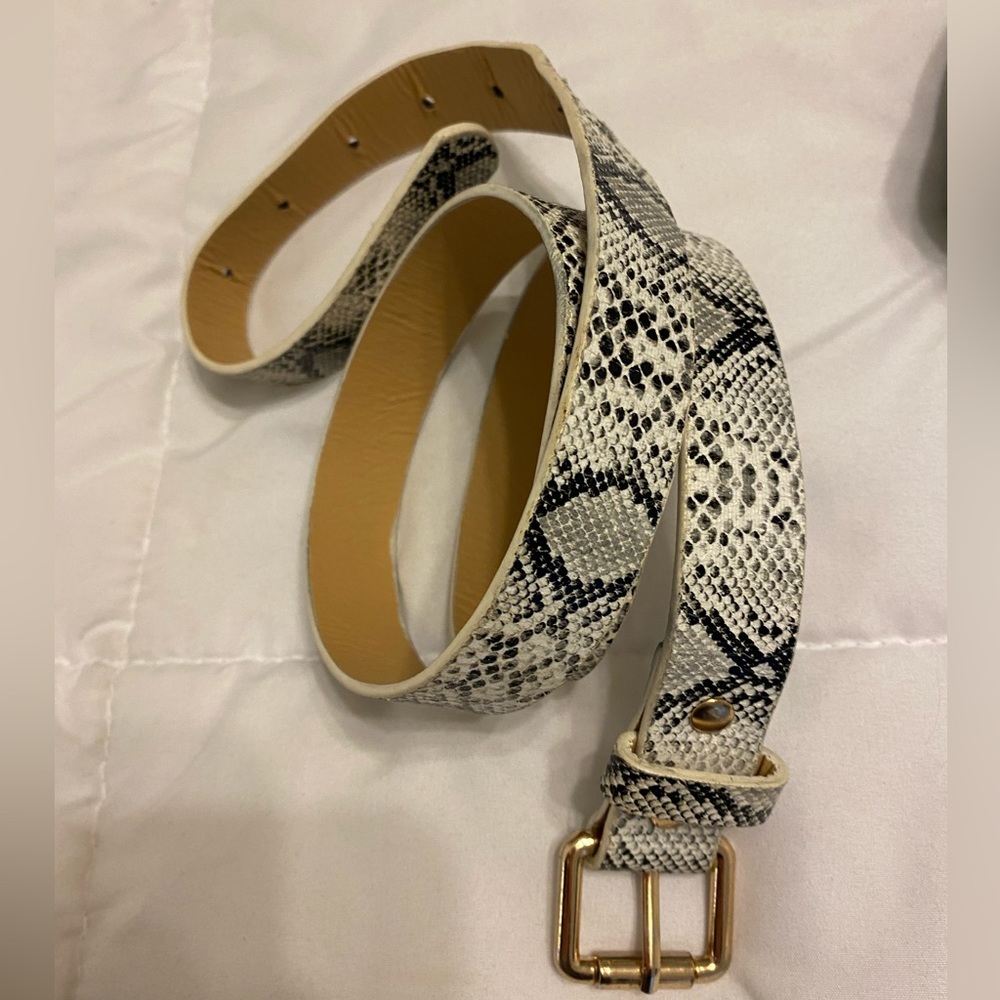 Snake skin belt
